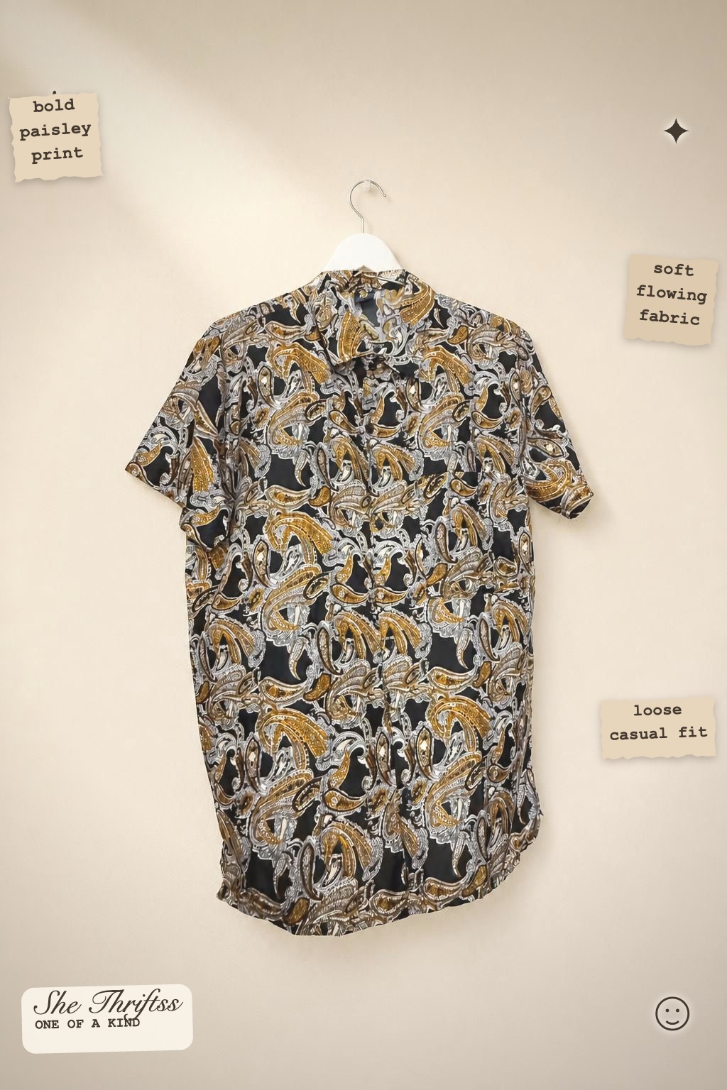 Bold paisley shirt