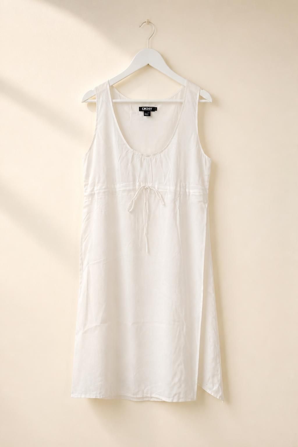 DKNY White linen summer dress