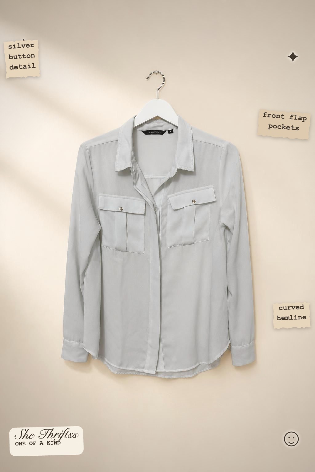 White utility shirt